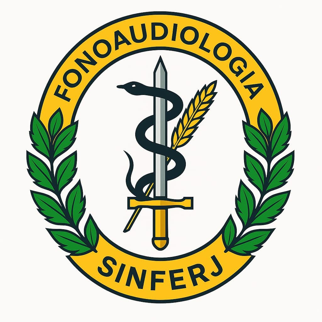 Logo do SINFERJ em fundo